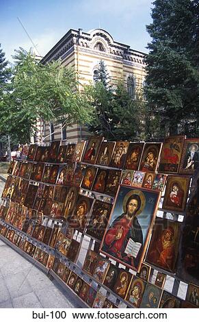 Paintings outside the Patriarch's Palace Sofia Bulgaria View Large Photo Image Stock Image - Paintings outside the Patriarch's Palace Sofia Bulgaria. Fotosearch