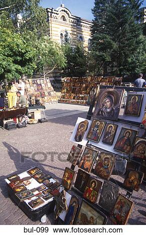 Paintings outside the Patriarch's Palace Sofia Bulgaria View Large Photo Image Stock Photo - Paintings outside the Patriarch's Palace Sofia Bulgaria. Fotosearch