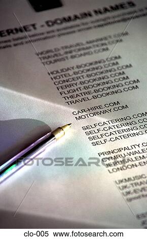Pen and Printed List View Large Photo Image Stock Photography - Pen and Printed List. Fotosearch