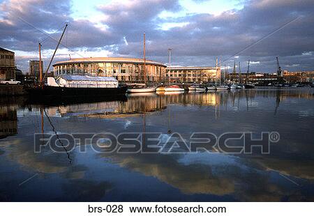 Quayside and Sky Reflected in Bristol Harbour UK View Large Photo Image Stock Photo - Quayside and Sky Reflected in Bristol Harbour UK. Fotosearch