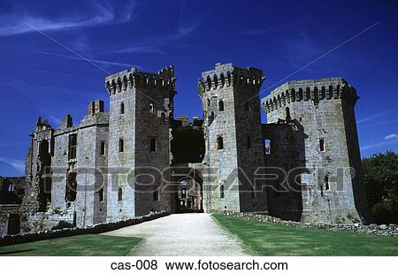 Stock Photo - Ragland Castle Wales UK. Fotosearch