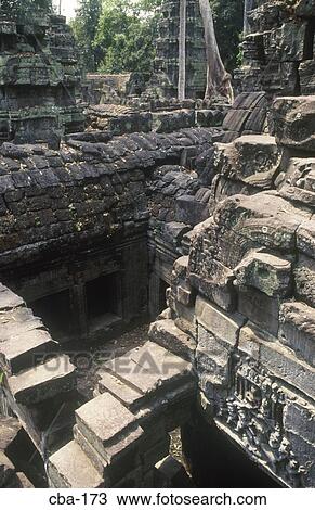 Remains of Ta Prohm Temple Angkor Siem Reap Cambodia View Large Photo Image Stock Image - Remains of Ta Prohm Temple Angkor Siem Reap Cambodia. Fotosearch