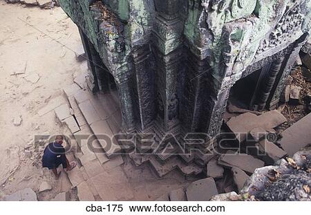 Remains of Ta Prohm Temple Angkor Siem Reap Cambodia View Large Photo Image Stock Photography - Remains of Ta Prohm Temple Angkor Siem Reap Cambodia. Fotosearch