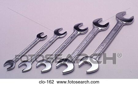 Stock Image - Set of Spanners. Fotosearch