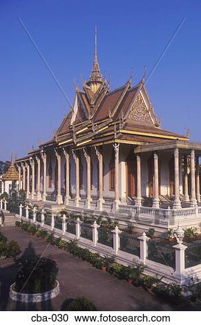 Stock Image - Silver Pagoda Royal Palace Phnom Penh Cambodia. Fotosearch