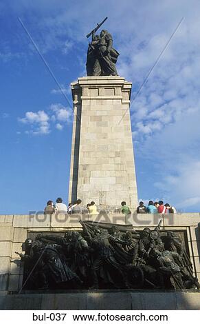 Stock Photo - Soviet Army Monument Sofia Bulgaria. Fotosearch
