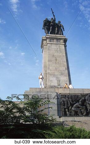 Stock Photo - Soviet Army Monument Sofia Bulgaria. Fotosearch