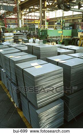 Stacks of Metal Sheeting awaiting Processing View Large Photo Image Stock Photo - Stacks of Metal Sheeting awaiting Processing. Fotosearch