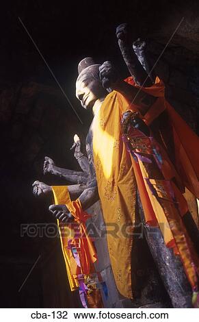 Stock Image - Statue of Vishnu Angkor Wat Cambodia. Fotosearch
