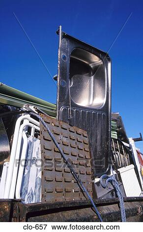 Stock Photo - Steel Sink at Scrapyard. Fotosearch