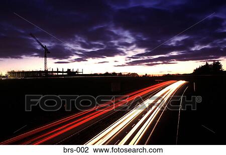 Streaks of Light from Cars Going Past on Motorway UK View Large Photo Image Stock Image - Streaks of Light from Cars Going Past on Motorway UK. Fotosearch