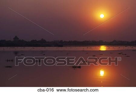 Stock Photograph - Sunset Cambodia. Fotosearch
