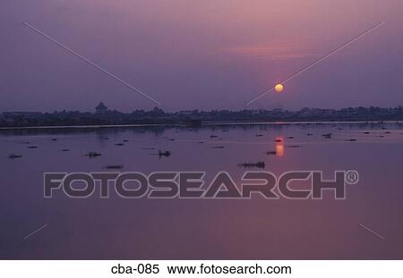 Sunset Cambodia View Large Photo Image Stock Photography - Sunset Cambodia. Fotosearch
