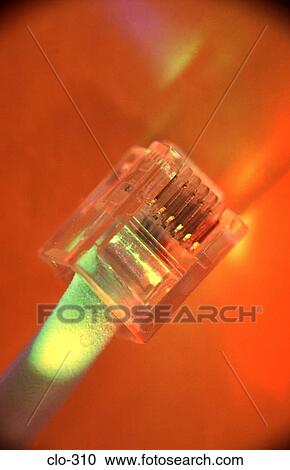 Telephone Cable Plug under Coloured Light View Large Photo Image Stock Image - Telephone Cable Plug under Coloured Light. Fotosearch
