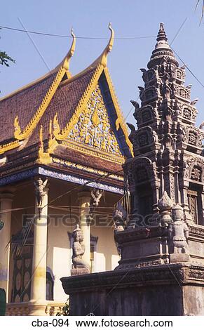 Temple Phnom Penh Cambodia View Large Photo Image Picture - Temple Phnom Penh Cambodia. Fotosearch