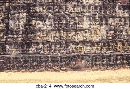 Terrace of the Leper King Phimeanakas Angkor Thom Cambodia View Large Photo Image Picture - Terrace of the Leper King Phimeanakas Angkor Thom Cambodia. Fotosearch