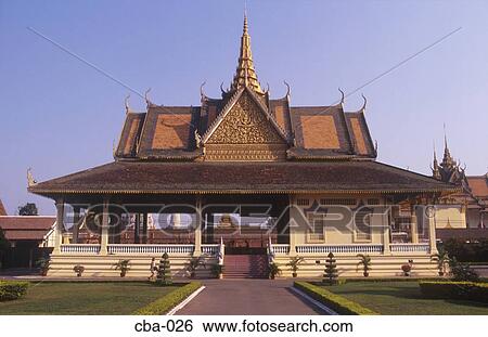 Stock Photograph - The Banquet Hall Royal Palace Phnom Penh Cambodia. Fotosearch
