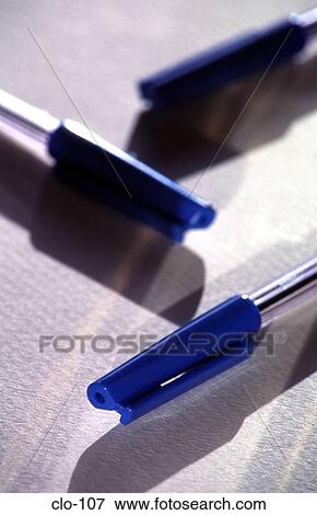 Three Capped Ball-point Pens arranged in a Chevron View Large Photo Image Stock Photo - Three Capped Ball-point Pens arranged in a Chevron. Fotosearch
