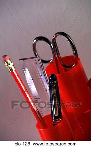Top of Red Desk Tidy View Large Photo Image Stock Photo - Top of Red Desk Tidy. Fotosearch