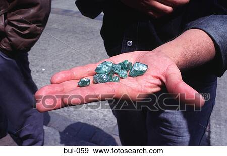 Trader Holding Emeralds Colombia View Large Photo Image Stock Photo - Trader Holding Emeralds Colombia. Fotosearch