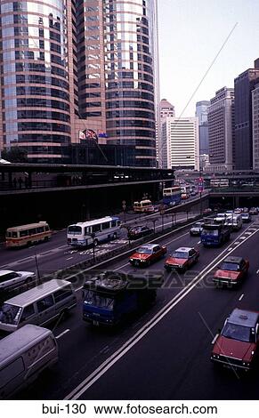 Traffic in Financial District in Central Hong Kong View Large Photo Image Stock Image - Traffic in Financial District in Central Hong Kong. Fotosearch
