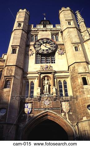Trinity College Clock Tower Cambridge UK View Large Photo Image Stock Photography - Trinity College Clock Tower Cambridge UK. Fotosearch