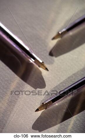 Uncapped Ball-point Pens arranged in a Chevron View Large Photo Image Stock Photograph - Uncapped Ball-point Pens arranged in a Chevron. Fotosearch