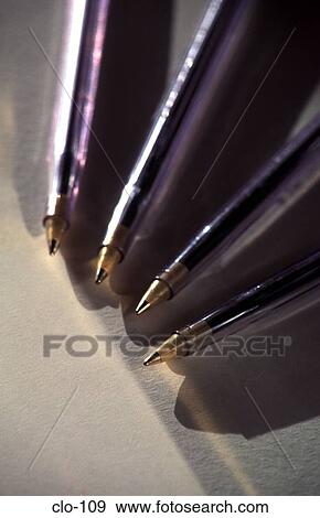 Uncapped Ball-point Pens in a Radial Pattern View Large Photo Image Stock Photo - Uncapped Ball-point Pens in a Radial Pattern. Fotosearch
