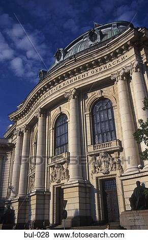Stock Photo - University St. Kliment Ohridski Sofia Bulgaria. Fotosearch