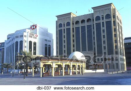Stock Photo - View of Al Ghubaiba Road Dubai UAE. Fotosearch