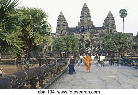 View of Angkor Wat Cambodia View Large Photo Image Picture - View of Angkor Wat Cambodia. Fotosearch