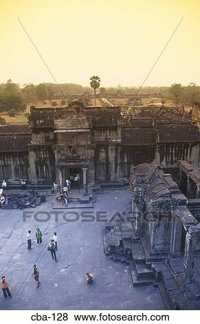 Stock Photo - View of Angkor Wat Siem Reap Cambodia. Fotosearch