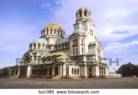 Stock Photography - View of the Aleksander Nevski Church Sofia Bulgaria. Fotosearch