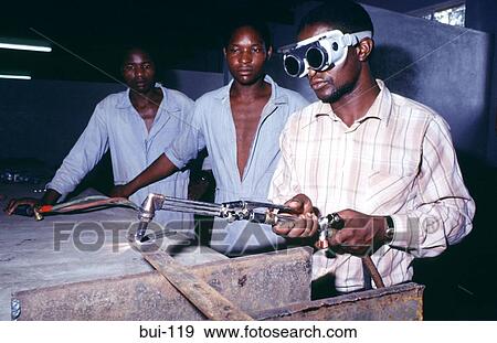 Welder Cutting Metal Bar Zimbabwe View Large Photo Image Stock Photo - Welder Cutting Metal Bar Zimbabwe. Fotosearch
