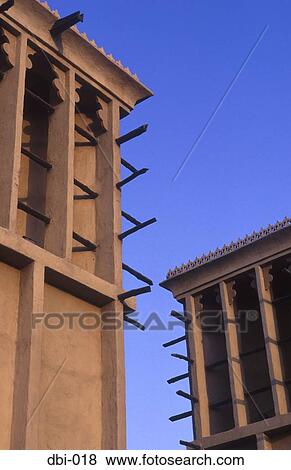 Wind Towers Shindagha Dubai UAE View Large Photo Image Stock Photo - Wind Towers Shindagha Dubai UAE. Fotosearch