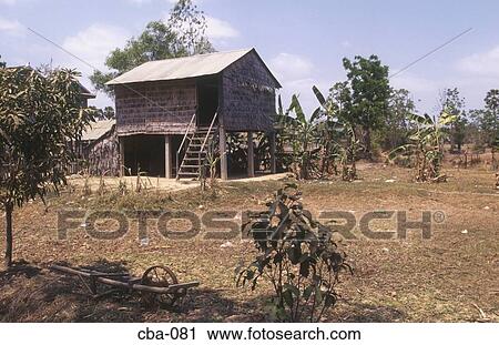 Wooden Building on Stilts Cambodia View Large Photo Image Stock Image - Wooden Building on Stilts Cambodia. Fotosearch