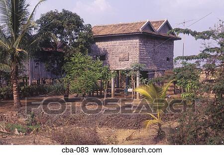 Wooden Building on Stilts Cambodia View Large Photo Image Stock Image - Wooden Building on Stilts Cambodia. Fotosearch