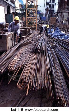 Workmen with Steel Rods in S View Large Photo Image Stock Photography - Workmen with Steel Rods in S. Fotosearch