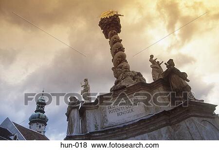 Stock Photo - Abstract View of Monument Fo Ter Sopron Hungary. Fotosearch