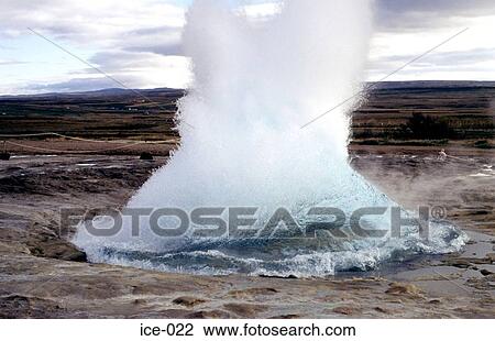 Active Geyser Geysir Iceland View Large Photo Image Stock Image - Active Geyser Geysir Iceland. Fotosearch