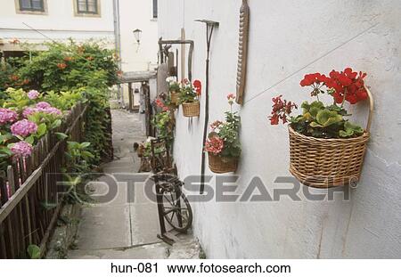 Alley along Rustic Building Szentendre Hungary View Large Photo Image Stock Image - Alley along Rustic Building Szentendre Hungary. Fotosearch