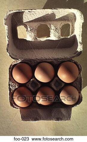 Box of Six Eggs View Large Photo Image Stock Image - Box of Six Eggs. Fotosearch