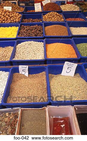Boxes of Nuts and Spices on Israeli Market Stall View Large Photo Image Stock Image - Boxes of Nuts and Spices on Israeli Market Stall. Fotosearch