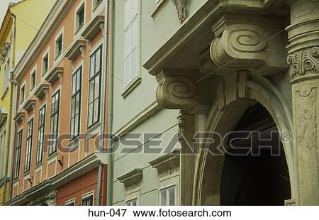 Building Facade Templon utca Sopron Hungary View Large Photo Image Stock Photo - Building Facade Templon utca Sopron Hungary. Fotosearch