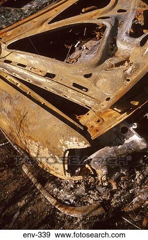 Burnt Out and Rusted Car View Large Photo Image Stock Photo - Burnt Out and Rusted Car. Fotosearch