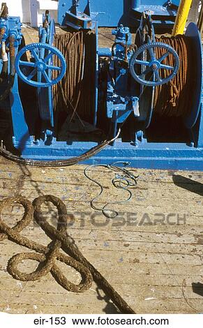 Cable Winches on Deck of Trawler Ireland View Large Photo Image Stock Image - Cable Winches on Deck of Trawler Ireland. Fotosearch