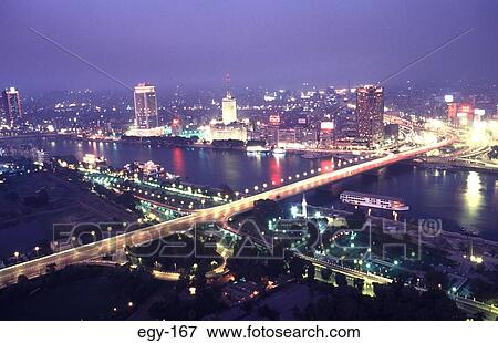 Stock Photo - Cairo at Night. Fotosearch