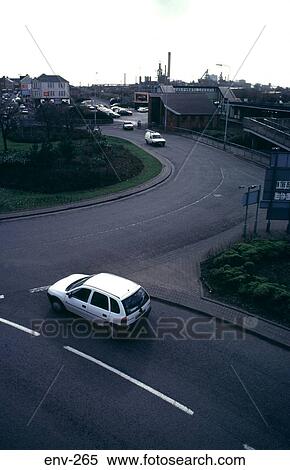 Car Joining Roundabout UK View Large Photo Image Stock Photography - Car Joining Roundabout UK. Fotosearch