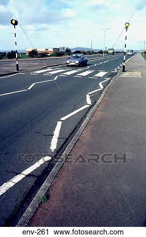 Car Passing Zebra Crossing UK View Large Photo Image Stock Image - Car Passing Zebra Crossing UK. Fotosearch