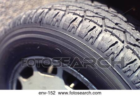 Stock Image - Car Tyre. Fotosearch